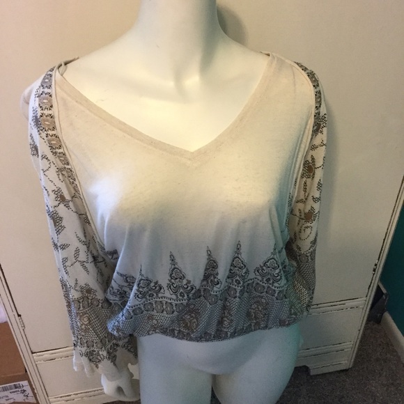 NWT Free People Medallion Print Top - Picture 3 of 6
